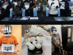 Bea Cukai Batam Gagalkan 1,7 Kg Sabu: Modus Sepatu Hingga ‘Body Packing’, Empat Kurir Jaringan Internasional Ditangkap