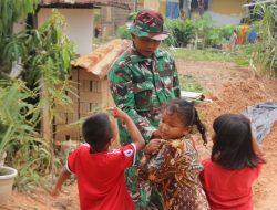 Anak-anak Mangsang Maju Mulai Manja, Satgas TMMD 130 Jadi Kawan Bermain