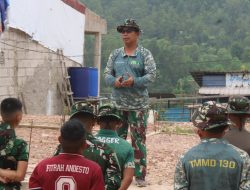 Setelah Apel Pagi, Satgas TMMD ke-130 Pengecoran Jalan di Mangsang Maju Berlanjut