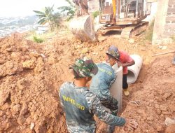 Kejar Target TMMD ke-130, Satgas Kodim 0316/Batam Gaspol Pasang Gorong-Gorong di Mangsang Maju